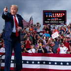 2Pack Trump 2024 Flags 3x5 Outdoor Made in USA-Double Sided 3 Ply Heavy Duty Take America Back with 4 Pcs Trump 2024 Sticker,Trump 2024 Flags Banner for Outside with 2 Brass Grommets UV protection Fade Resistant for Indoor Outdoor…