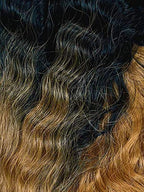 Sensationnel What lace 13x6 Wigs - zelena lacefrontal hand tied glueless synthetic with natural density preplucked hairline (T1B/27)