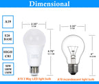 TJBB 6-Pack 3 Way Light Bulbs Soft White 3000K 50 100 150 Watt Equivalent, Perfect for Reading, Standard A19 Indoor Led Bulb, 5/10/15 Watt Energy Efficient Bulb