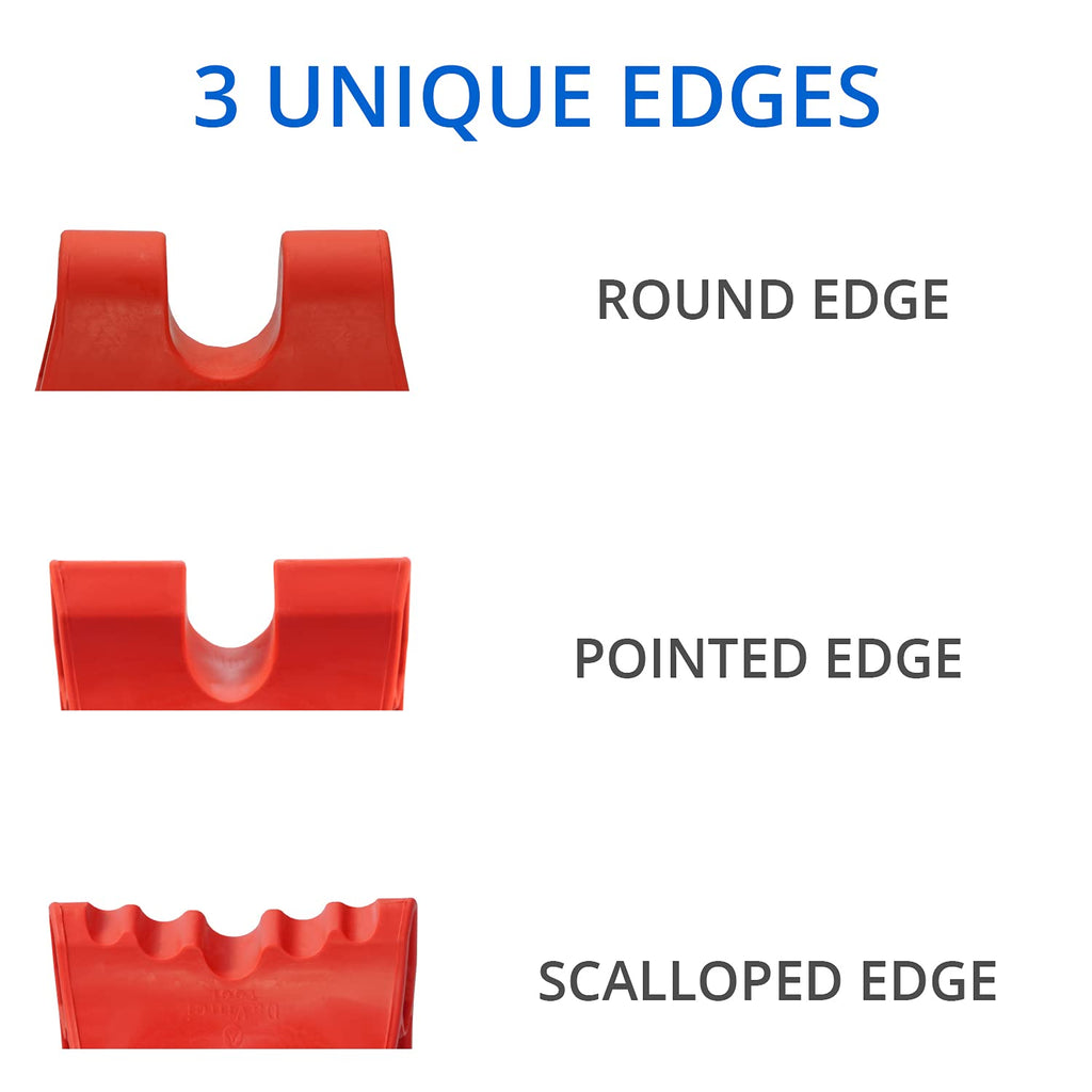 Davinici Tool Red & Blue -USA Made- Extra Firm Neck Tension Relief & Pressure Point Massage Tool - Occipital Release Tool - Cervical Traction Device- Suboccipital Release Device - Neck Stretcher