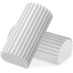 Jeymei 2-Pack Damp Clean Duster Sponge, Sponge Cleaning Brush, Duster for Cleaning Blinds, Glass, Baseboards, Vents, Railings, Mirrors, Window Track Grooves and Faucets