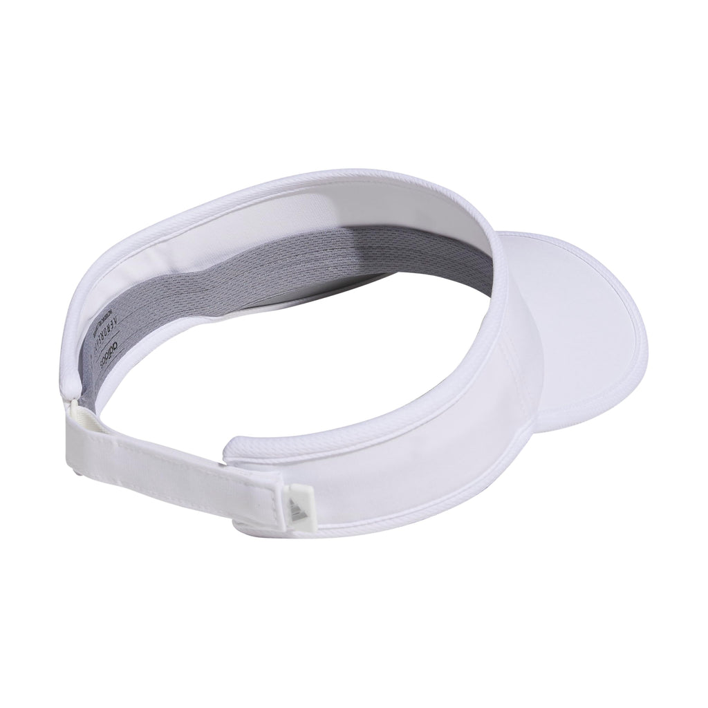 Women's Superlite Visor – Lightweight Moisture-Wicking Running Tennis Hat, White/Silver Metallic/3, OSFA