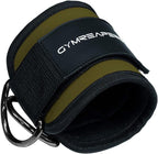 Gymreapers Ankle Straps (Pair) For Cable Machine Kickbacks, Glute Workouts, Lower Body Exercises - Adjustable Leg Straps with Neoprene Padding (Ranger Green, Pair)