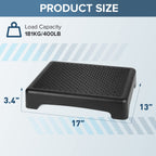 TARFEPA Step Stool,Mobility Step Stool for Adults,Indoor/Outdoor Portable Stair Assist,Anti-Slip Bathroom Step Stool,Platform Step for Kitchen,Office,and Bedroom,Car Step Stool for Elderly,Black