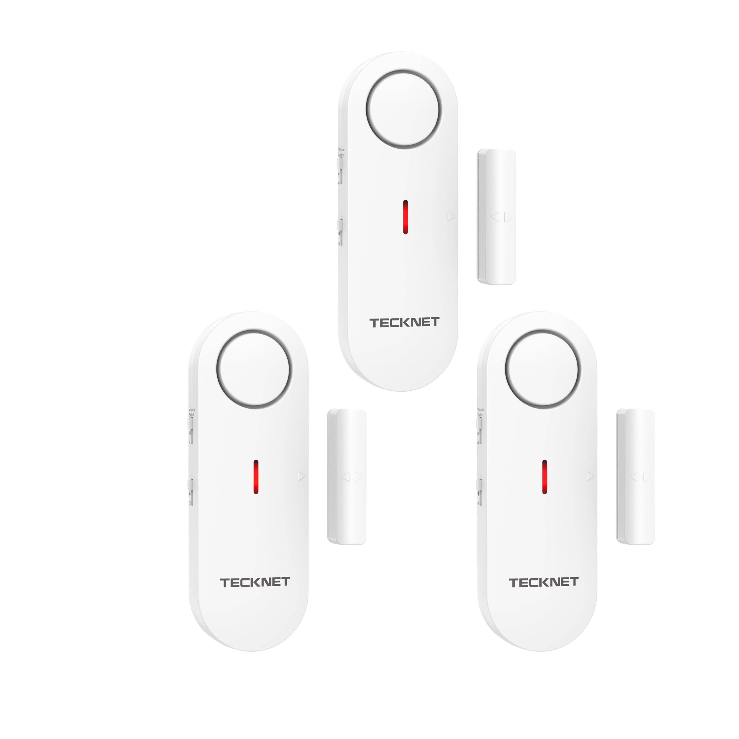 Door Alarms for Kids Safety, Window Alarm Pool Alarms Door Alarm for Home Security, 2-in-1 Alarm & Chime, 3-Level Volume Control, Wireless Alarm for House Hotel Cars Sheds Caravans (3 Pack)
