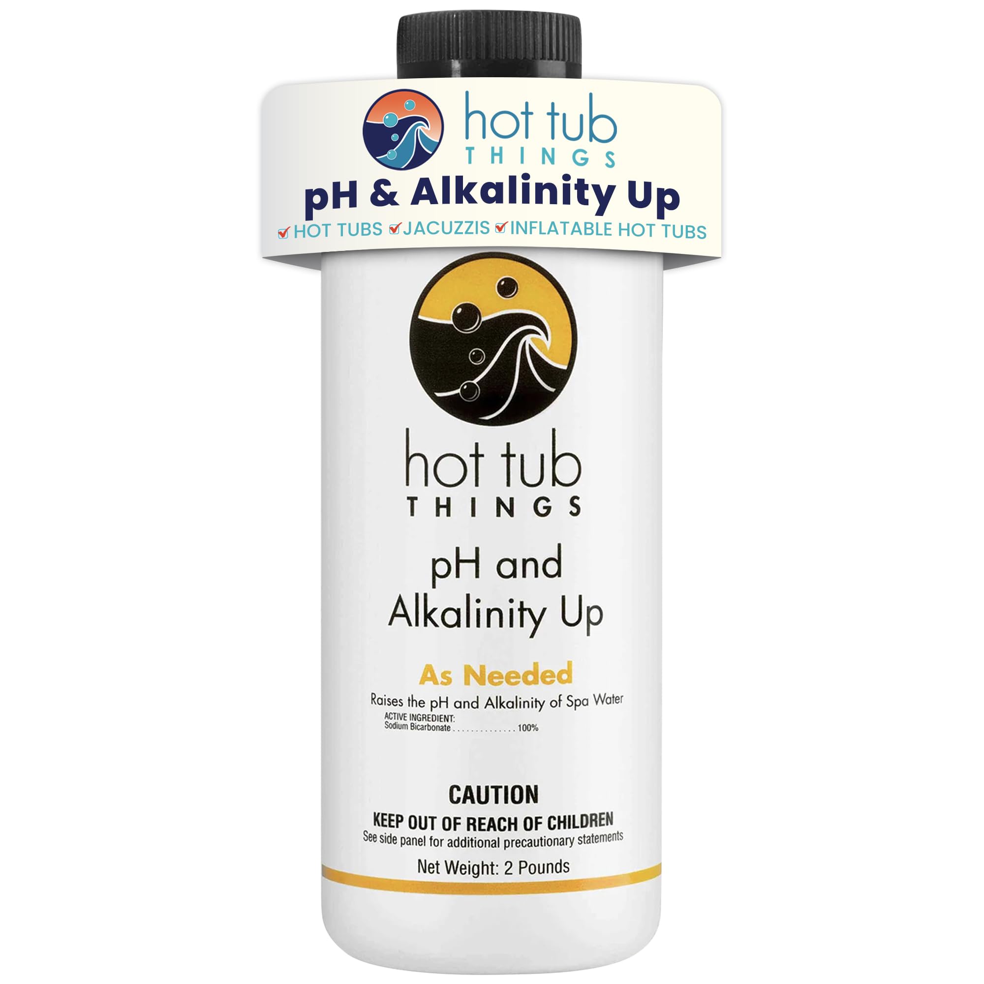 Hot Tub Things pH Up & Alkalinity Increaser for Hot Tub – Pool Shock, Alkalinity Up, pH Increaser and Alkaline Booster for Spa or Pool, Maintain Balanced Water Quality and Clear Water Use – 2 Pounds