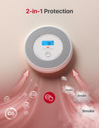 X-Sense Combination Smoke and Carbon Monoxide Detector with Voice Alerts, Smoke Detector Carbon Monoxide Detector Combo with Replaceable Battery, XP0A-SR, 5-Pack