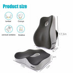 Karmadrenix Coccyx Seat Cushion, Sciatica Pain Relief Tailbone Cushion for Office Chair, Car Seat, and Home Seat, Office Chair Cushions for Back and Butt