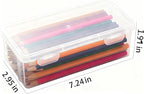 2Pcs Plastic Pen Holder,Capacity Pencil Boxes Clear Holder for Desk Office Desk Organizer Accessories