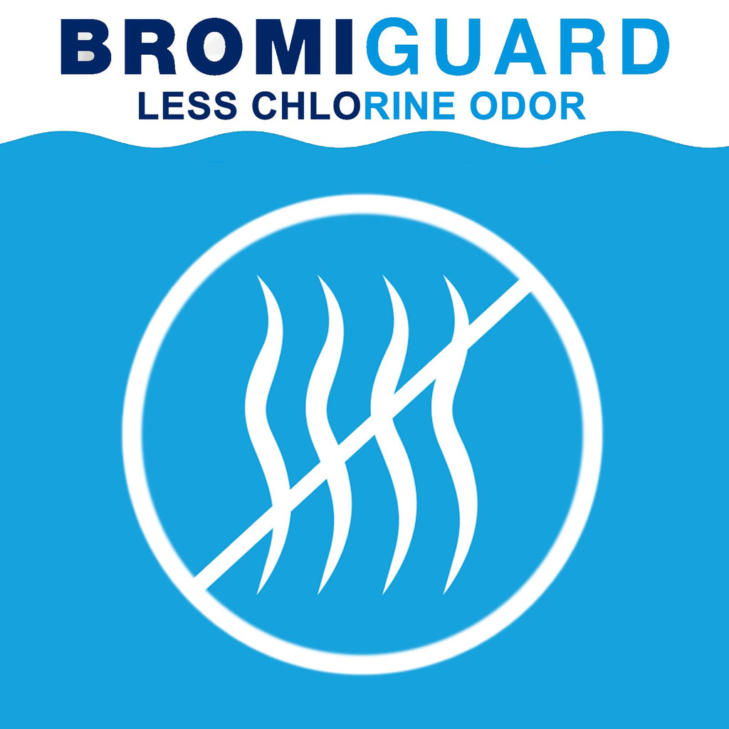BROMIGUARD Bromine Tablets 1 Inch 4 Lbs for Spa Hot Tub Chemical Tabs | 1" Brominating Tablets Spa & Hot Tub Chemical Sanitizer
