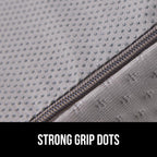 GORILLA GRIP Bed Wedge Ergonomic Sleeping Pillow, Soft Dual Layer Memory Foam, Stay in Place Dots, Breathable, Headboard Triangle Sleep Support for Reading Acid Reflux Anti Snoring, 7.5in White Gray