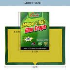 Mouse Glue Traps 10 Piece Large Size Mouse Traps Sticky Pad with Enhanced Stickiness Mouse Rat Sticky Traps Board for Rodent Cockroach and Other Insects House Indoor Outdoor Pest Control Traps
