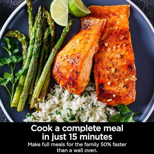 Ninja Combi All-in-One Multicooker, Oven, & Air Fryer, Complete Meals in 15 Mins, 14-in-1 Functions, Combi Cooker + Air Fry, Bake, Roast, Slow Cook and More, 3 Accessories, Stainless Steel, SFP701