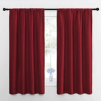 NICETOWN Christmas Burgundy Blackout Curtains and Drapes - Thermal Insulated Solid Rod Pocket Blackout Draperies/Panels for Gift (1 Pair, 42 by 63 inches, Burgundy Red)