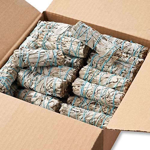 20 White Sage Smudge Sticks ~ Sustainably Grown Sage Bundles for Smudging, Smudge Kit, Ceremony, Spiritual Use, Home & Office Cleansing or Smoke Cleanse (20 Pack)