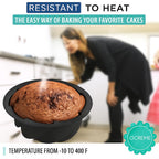 O'Creme Bakeable Plastic Mini Swirl Cake Pan, Baking Pan With Non-Stick Silicone, Reusable nonstick baking molds, Durable, Lightweight, Easy Storage for Baking and Much More - 25 QTY Pack