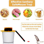 Mice Mouse Trap Bucket Flip Lid,Mouse Trap Bucket Indoor Outdoor,Humane Mouse Trap,Mouse Trap Bucket Lid Auto Reset | 5 Gallon Bucket Compatible | Mouse Trap Bucket Lid (2 Pack)