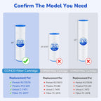 Fil-fresh CCP420 Pool Filter Cartridges Compatible with Pentair Clean & Clear Plus 420, Replacement for Pentair R173576, C-7471, 178584, Pleatco PCC105-PAK4, 4×105 sq.ft, 4 Pack