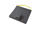 Secure Wheelchair Wedge Pommel Cushion with Safety Straps & Convex Bottom for Seniors - Prevent Forward Sliding, Positioning, Transfer, Pressure Relief - Elderly Fall Prevention