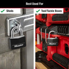 Master Lock Covered Padlocks with Key, Outdoor Locks, 2 Pack, 141T