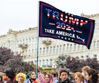 Trump 2024 Flag 3x5 Donald Trump 2024 Take America President Back Flags Made in USA Outdoor Double Sided 3 Ply Heavy Duty Banner with 2 Brass Grommets UV protection Fade Resistant for Indoor Outdoor