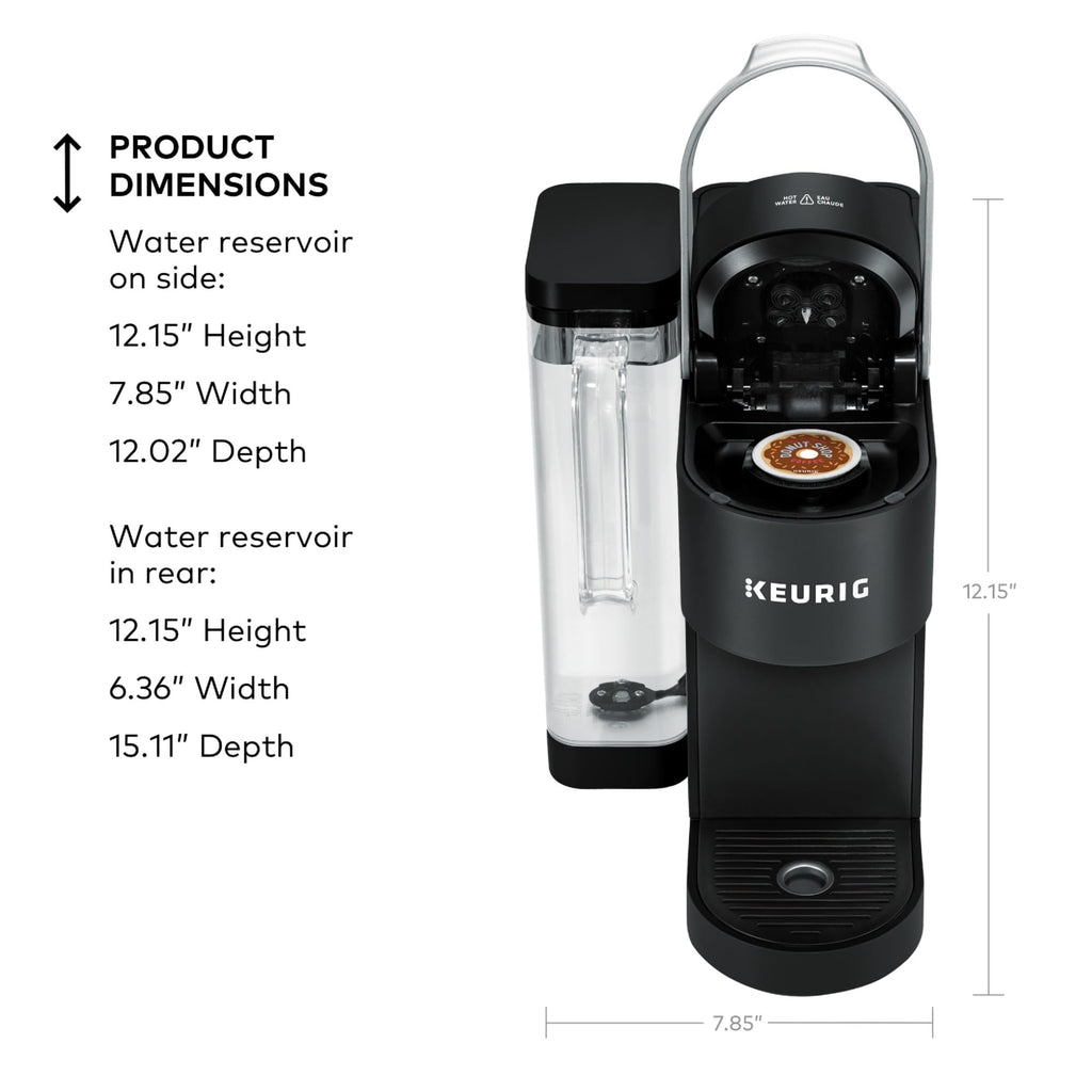 Keurig K-Supreme Single Serve K-Cup Pod Coffee Maker, MultiStream Technology, 4 Brew Sizes, 66oz Dual-Position Removable Reservoir, Black
