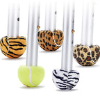 STARTOP Deluxe Pre Cut Walker Tennis Ball Glides - Walkers Legs Universal Precut Glide Balls, Accessories Gifts for Elderly Seniors or Medical Rehab (Leopard)