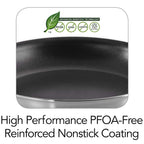 Tramontina Professional Series 10-Inch Fry Pan, Heavy-Gauge Aluminum with Reinforced Nonstick Coating, Oven and Dishwasher Safe, NSF Certified, Made in Brazil