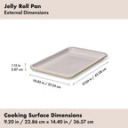 OXO Good Grips Non-Stick Pro Ceramic Coated Metal Bakeware 3-Piece Sheet Pan Set – Biscuit