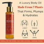 Besque Magic Body Oil, 3.4 FL OZ, After Shower Body Oil For Women, Hydrating Skin Care For Full Body That Plumps, Tightens, and Firms Skin With Natural Ingredients, Luxury Spa Gifts - Pack of 1