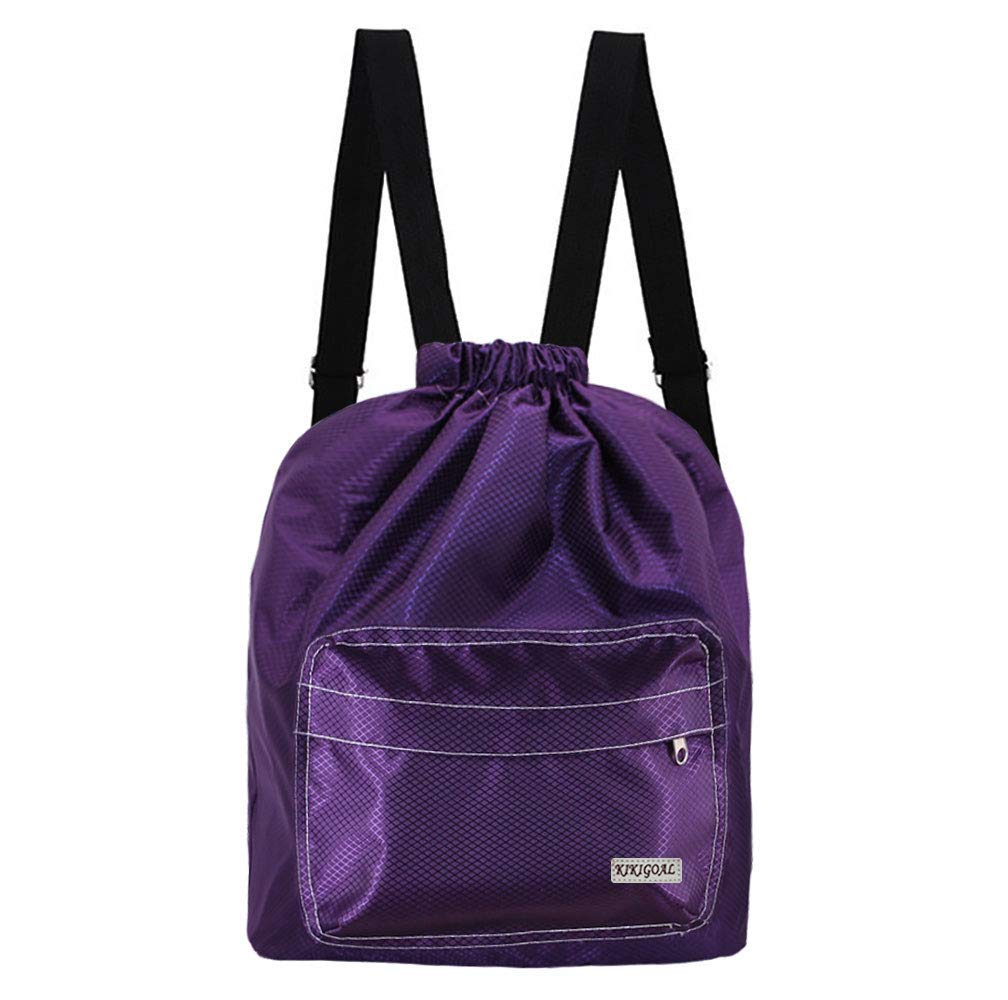 Dry Wet Separated Swimming Bag Portable Drawstring Backpack Waterproof Gym Sports Pool Beach Gear Bag