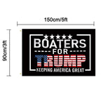 WENWELL Boaters for Trump 2024 flag 3x5 Ft,Keeping America Great Flags Outdoor,Donald Trump President Flag for boat with 2 Brass,Fade Resistant Durable Polyeste