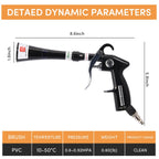 Tornado Air Blow Gun for Car Detailing - High Pressure Dry Cleaning Gun with Brass Nozzle, Quickly Blasts Dust & Dirt, Works with Air Compressor