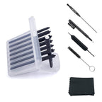 (8Packs) Hearing Aid Wax Guard Filters (64 Units) Replacement Wax Cerumen Stop Wax Traps for Phonak, Widex, Unitron and Resound - 5 Pieces Hearing Aid Cleaning Kit Accessories with Carry Case