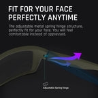 TOREGE Sports Polarized Sunglasses for Men Women Flexible Frame Cycling Running Driving Fishing Trekking Glasses TR24 (Matte Blown Sand)