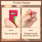 2024 New Plastic Needle Threaders,Automatic Needle Threader,Used to Quickly Thread The Thread Into The Needle Hole, Suitable for The Elderly and Those Who Like to Do Needlework(Random Color) (18 PCS)