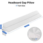 EUHAMS Twin Size Bed Wedge Pillow - Bed Gap Filler Mattress Wedge Headboard Pillow Close The Gap 0-7" Between Your Headboard and Mattress or Wall for Sleeping Backrest Pillow (39"x10"x6" White)