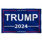 Trump 2024 Flag 4x6 Outdoor Indoor- Donald Trump 2024 Flag- Double Sided Printing- Double Stitched- Polyester with Brass Grommets (4x6 Ft)