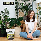 Harris Premium Horticultural Perlite for Plants and Gardening, 8qt to Promote Root Growth and Soil Health White