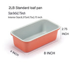 Bread Loaf Pans for Home Baking Carbon Steel 1lb meatloaf Tin, Perracotta 9x5 inch Non Stick banana bread cake baking Mold