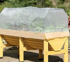 Agfabric Garden Netting 9.5'x30' Insect Pest Barrier Bird Netting for Garden Protection,Row Cover Mesh Netting for Vegetables Fruit Trees and Plants,White