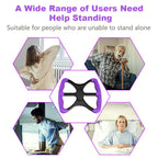 Yuhoo Lift Assists Standing Aid-Handicap Bar with No-Slip Grip Handles, Contact Free Grip Lift Assist Foot Standing Mobility Aid, Portable Help Seniors Handicapped Transfer Assistant(Purple)