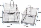 AB Traps Quality Live Animal Humane Trap Catch and Release Rats Mouse Mice Rodents Cage - Voles Squirrel and Similar Sized Pets Safe and Effective | Size Small