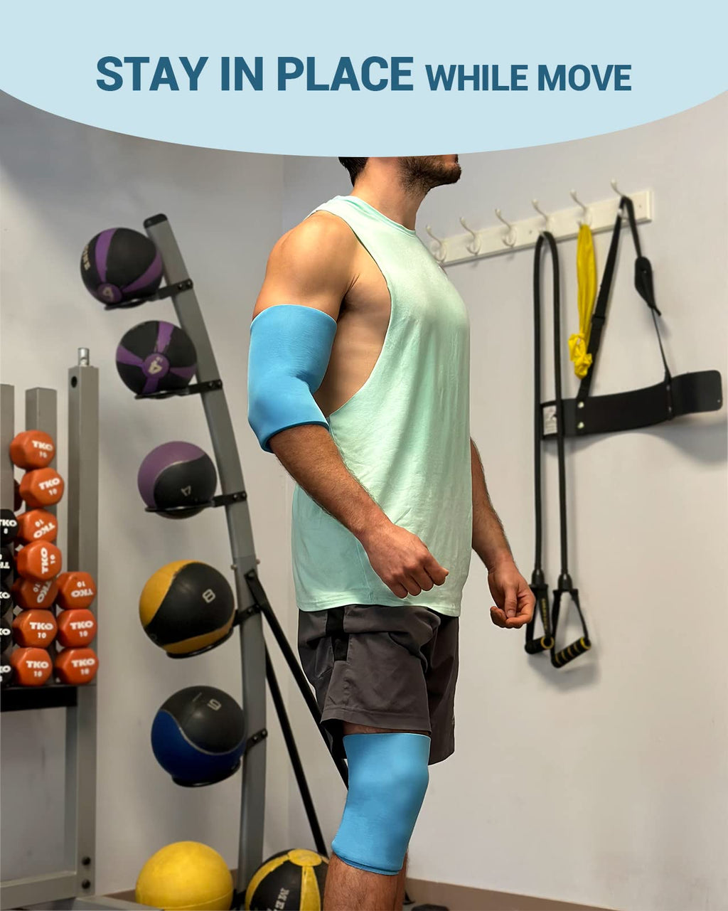 Comfytemp Knee Ice Pack Wrap, Ice Pack for Knees Reusable Cold Compression, Freeze Ice Sleeve for Knee Pain Relief, Gel Ice Packs Therapy for Knee, Leg, Injuries, Meniscus, Replacement Surgery