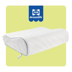 SEALY Dreamlife Standard Size Contour Memory Foam Pillow with Surface Guard Technology, Removable Machine-Washable Cover, 1 Year Limited Warranty