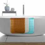 AmazerBath Bath Tub Mat, 40 x 16 Inches Non-Slip Shower Mats with Suction Cups and Drain Holes, Bathtub Mats Shower Stall Mats Machine Washable, Beige