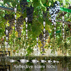 MorTime 30 Pack Bird Repellent Reflective Scare Rods,Ornamental Spiral Deterrent Control Device, Effective Hanging Bird Repellent Devices to Keep Birds Away from Your House Window Garden
