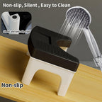 LIGOPAPO Squatting Toilet Stool for Adult Pooping, Bathroom Potty Stool,Non-Slip Splicable Healthy Stable Plastic Toilet Assistance Step for Seniors and Kids,Black A