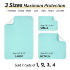 CoolShields Waterproof Bed Pads Incontinence 34'' x 52'' (1 Pack) Washable Reusable Bedwetting Mattress Protector Pad for Kids, Adults, Elderly, and Pets