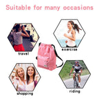 Dry Wet Separated Swimming Bag Portable Drawstring Backpack Waterproof Gym Sports Pool Beach Gear Bag